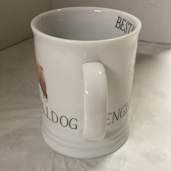 English Bulldog Mug Cup by Julianna Swaney For Fringe Ceramic Mug Cup White 14oz - Picture 4 of 7